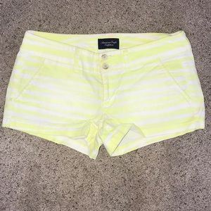 American Eagle Neon Yellow Shorts!